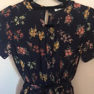 NWOT. Monteau Dark Blue Romper